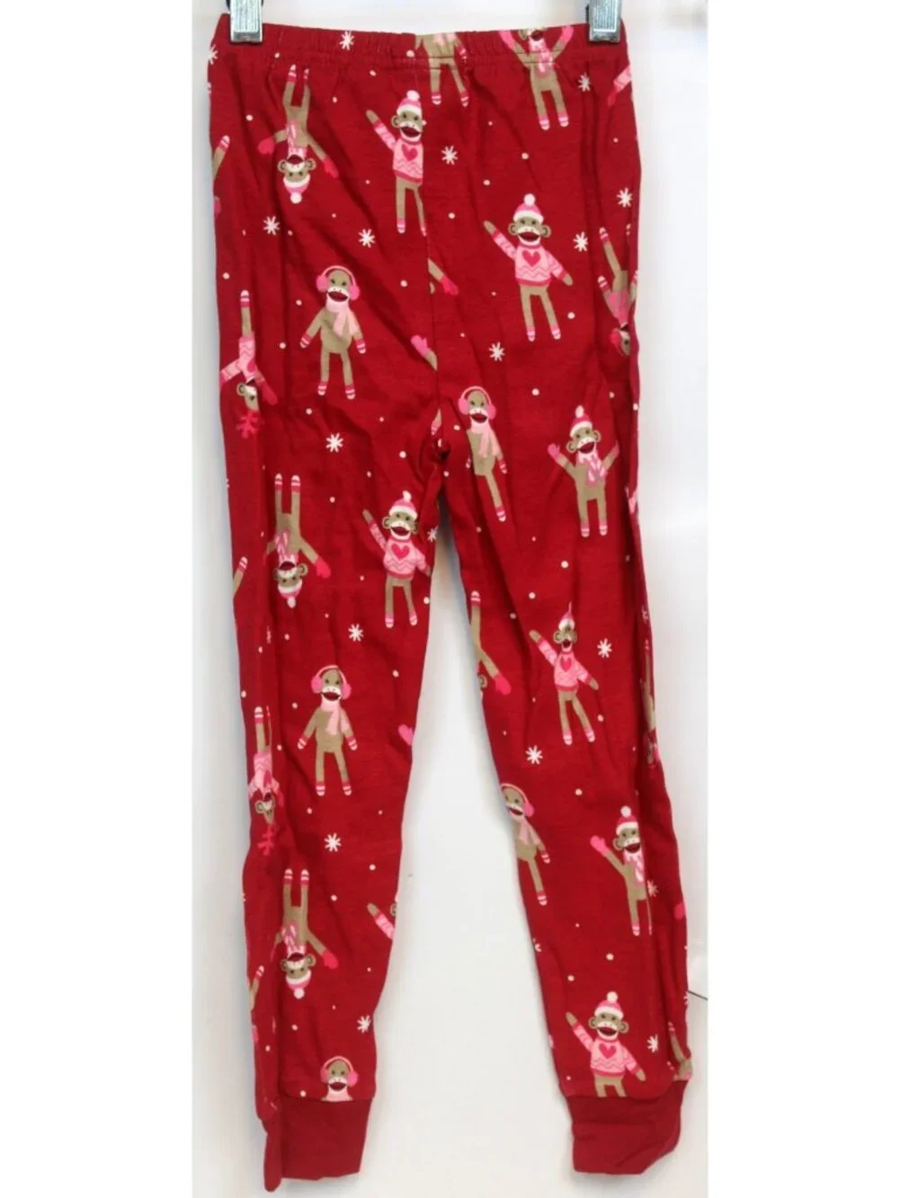 2014 Gymboree Holiday Family Sleepwear PJ Sock Monkey 2pc Girl sz 5 Fall Gymmies